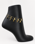 Set of Two Stainless Steel Butterfly Anklets