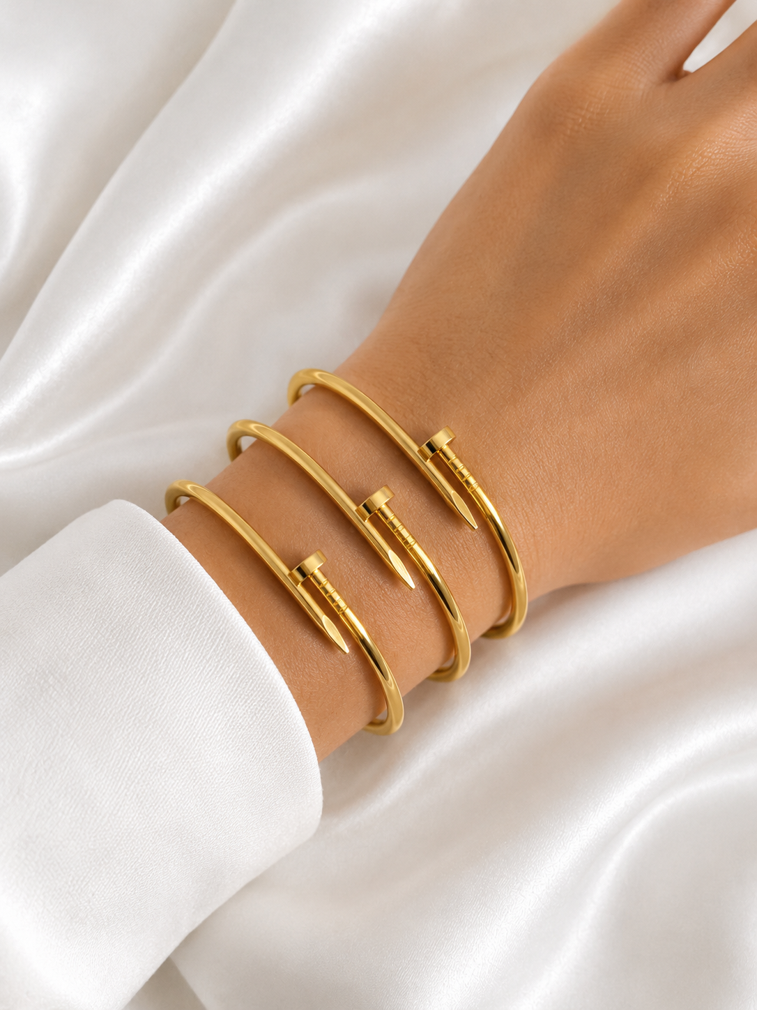 Stainless Steel Nail Shaped Bangles
