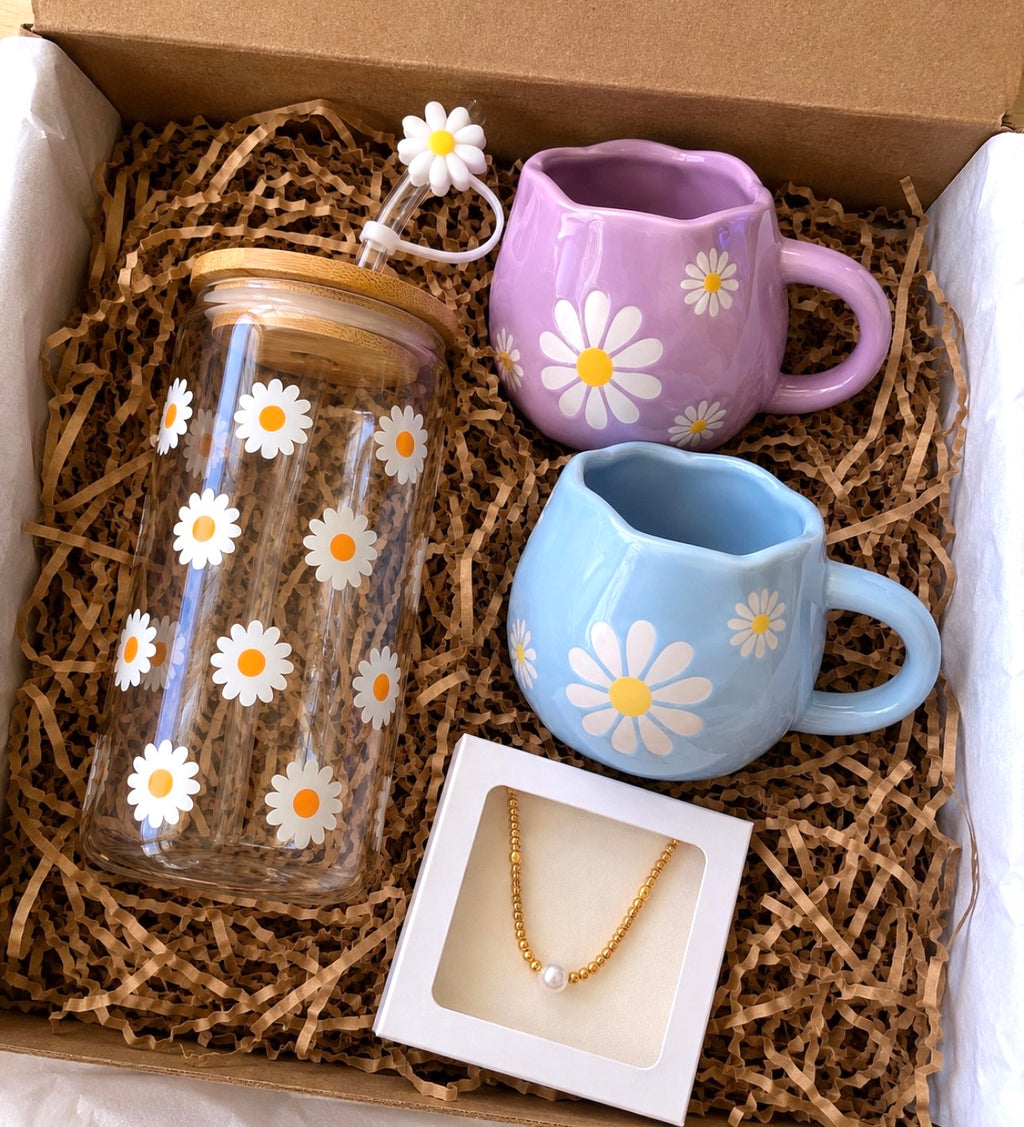 Daisy Delight Collection – Drinkware & Jewellery
