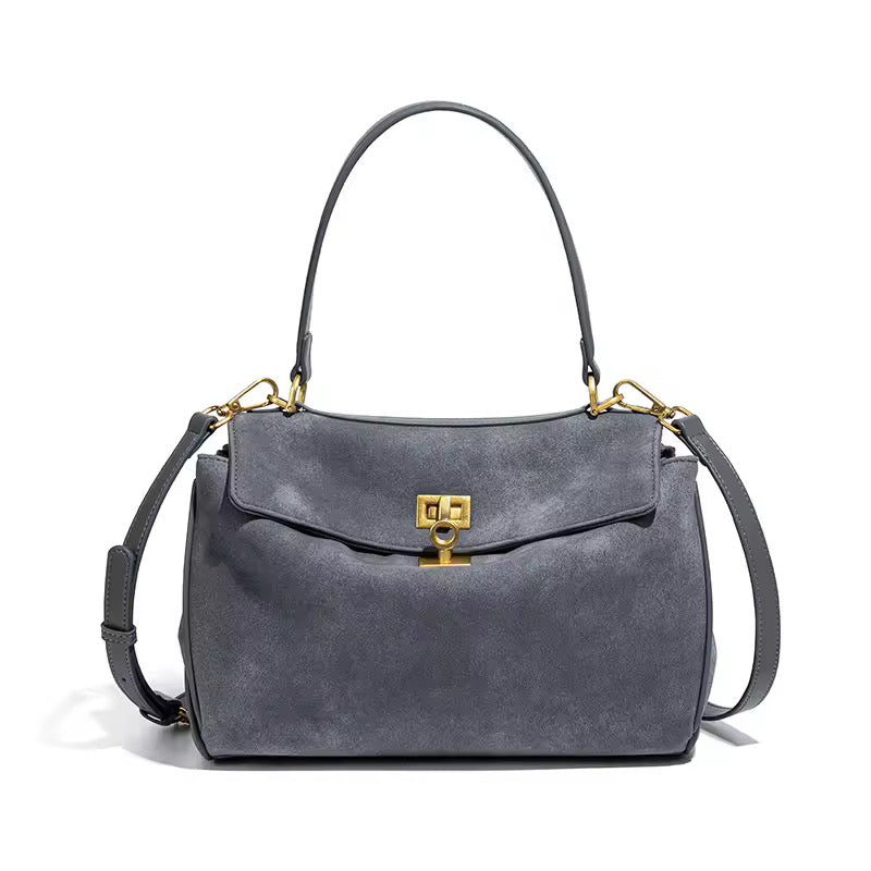 Sienna Vegan Suede Top Handle Crossbody Bag