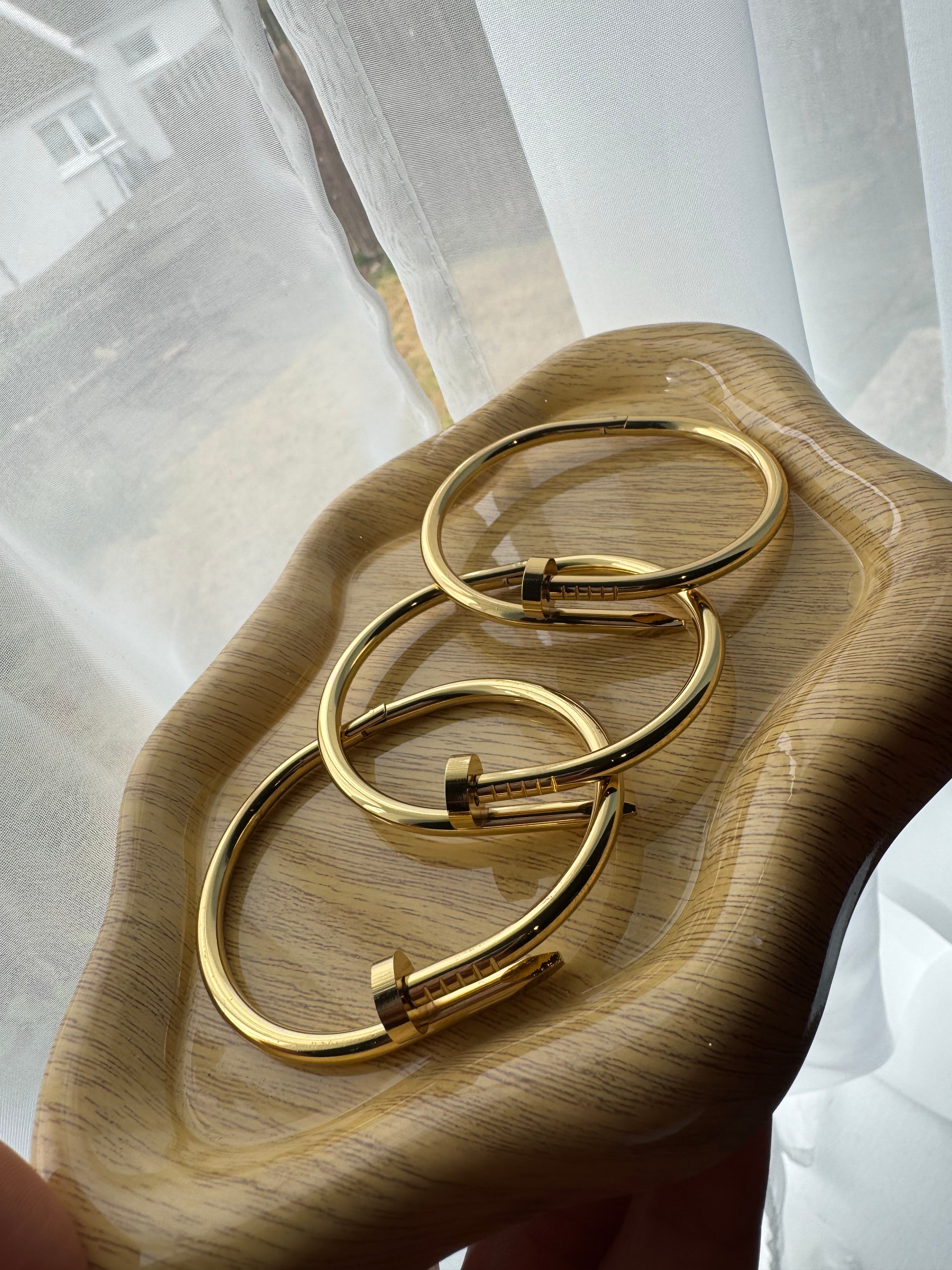 Stainless Steel Nail Shaped Bangles