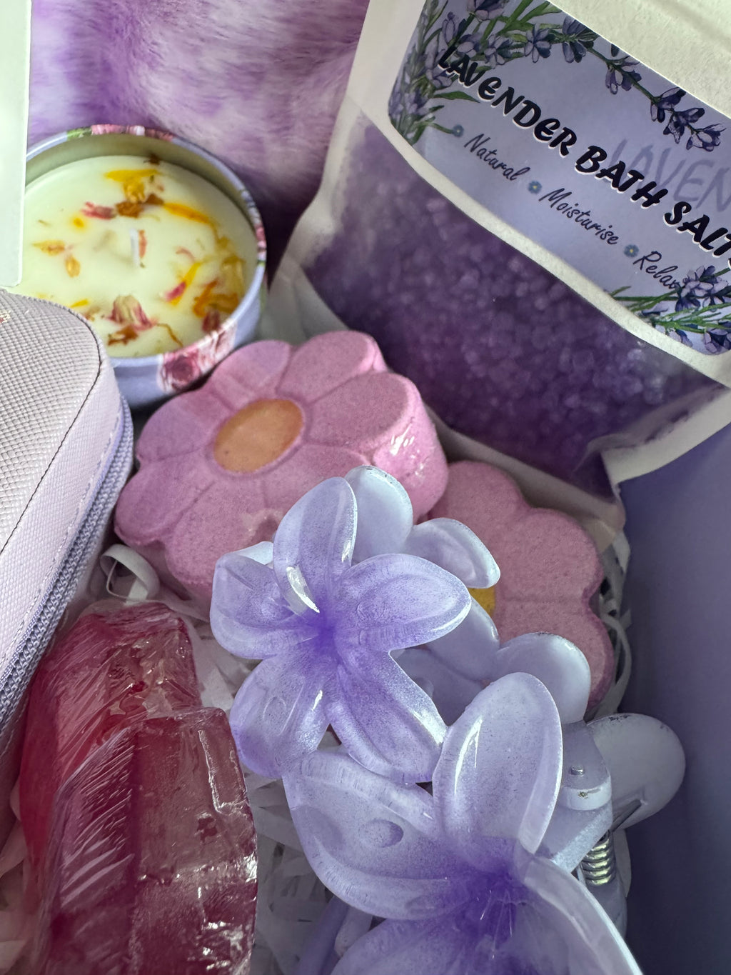 Lavender Bloom Self-Care Gift Box | Luxury Pamper Gift Set for Her