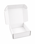 Corrugated White Boxes (15x15x5cm)
