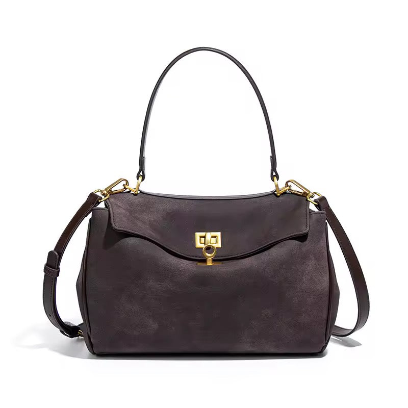 Sienna Vegan Suede Top Handle Crossbody Bag