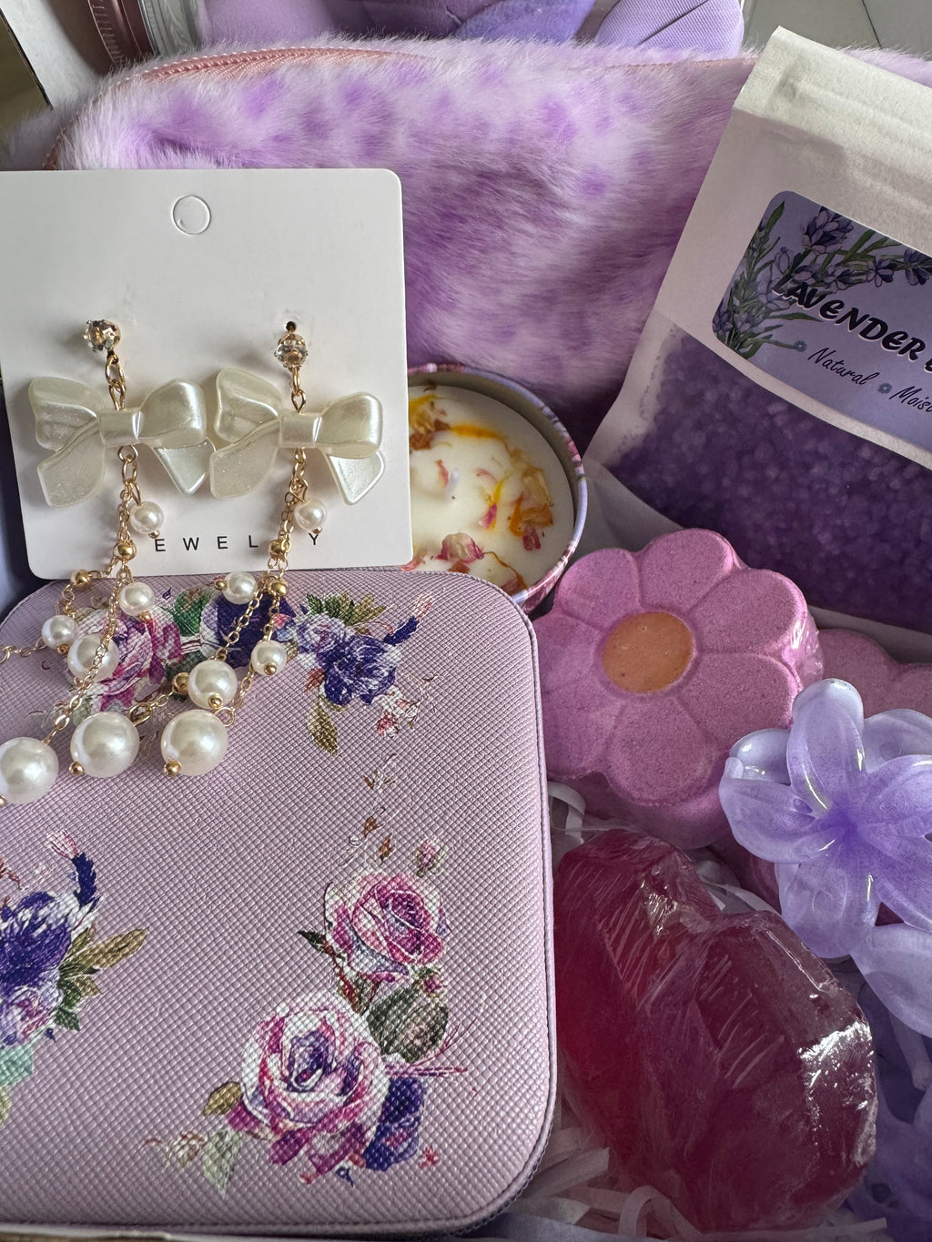 Lavender Bloom Self-Care Gift Box | Luxury Pamper Gift Set for Her