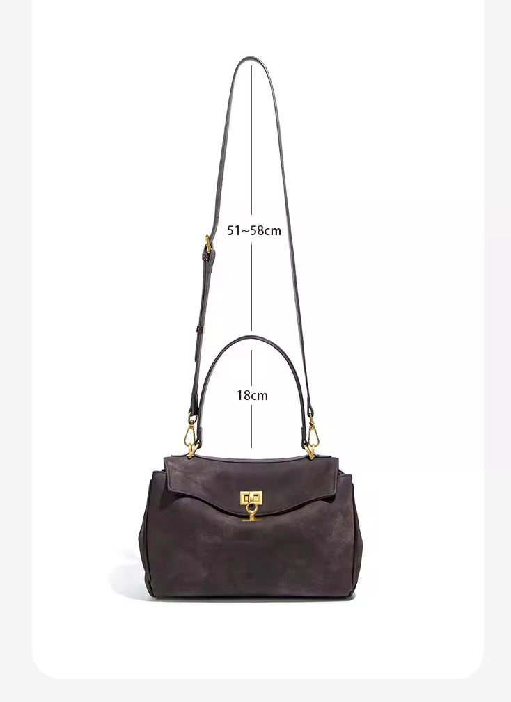 Sienna Vegan Suede Top Handle Crossbody Bag