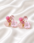 Crystal Flower Stud Earrings