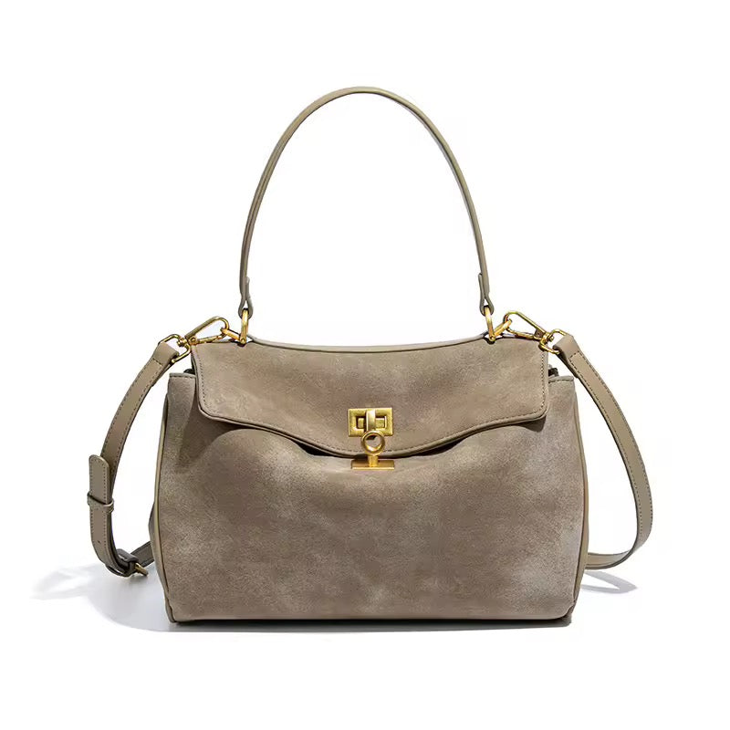 Sienna Vegan Suede Top Handle Crossbody Bag