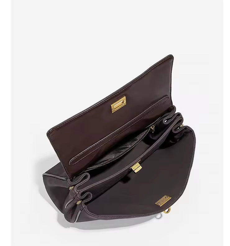 Sienna Vegan Suede Top Handle Crossbody Bag
