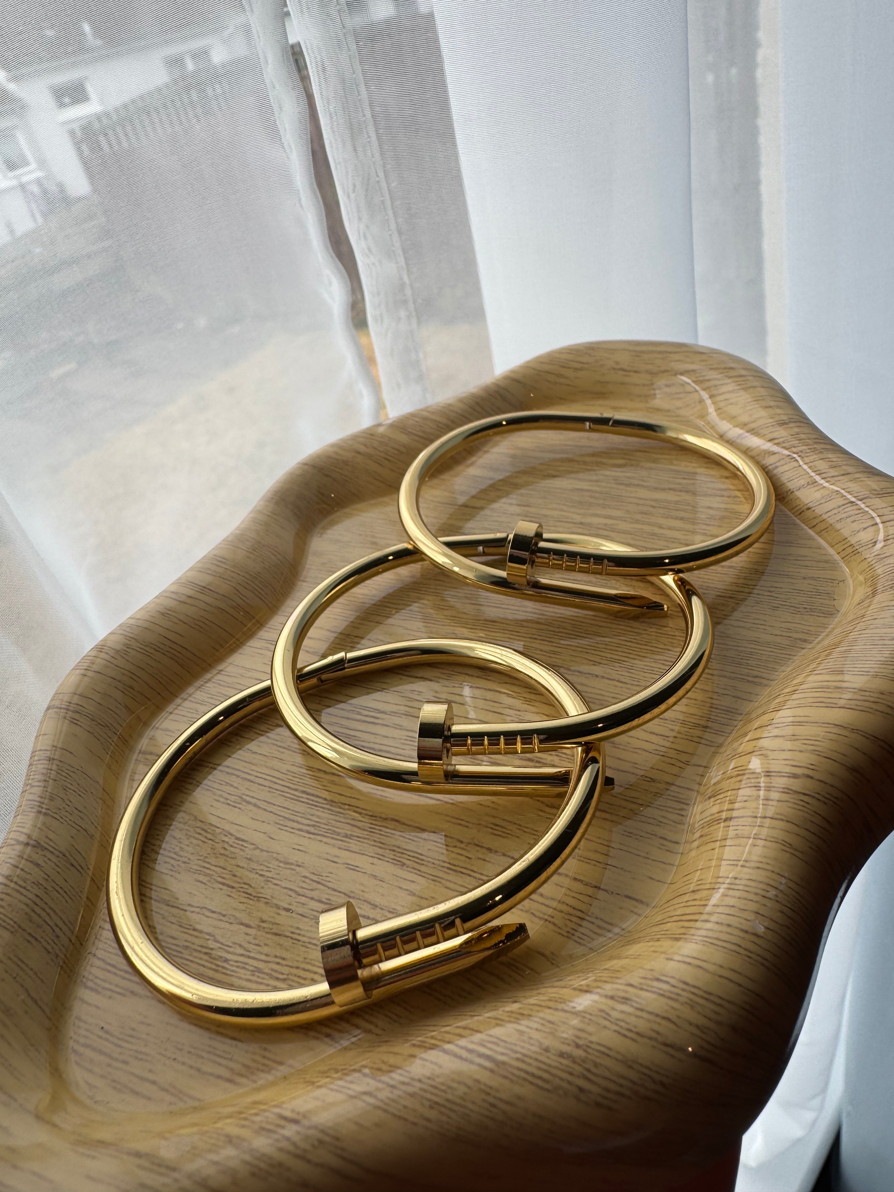 Stainless Steel Nail Shaped Bangles