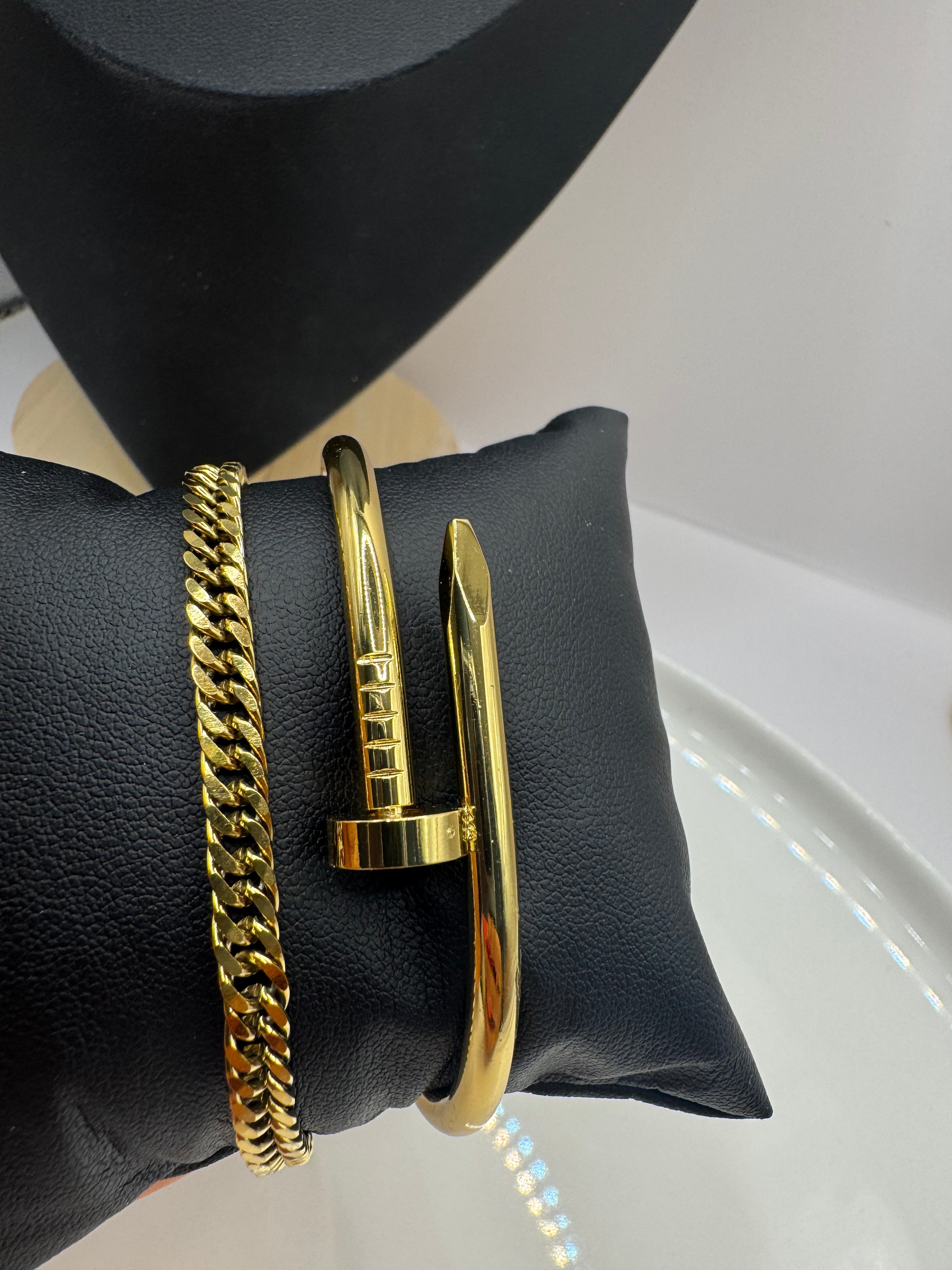 Cuban Bracelet Stack | Stainless Steel
