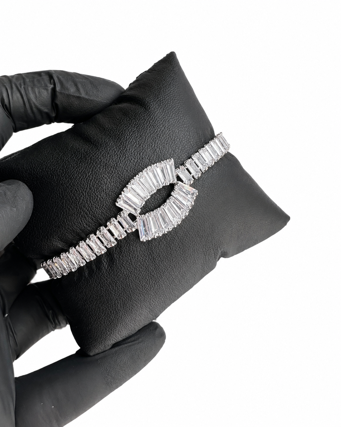 Stainless Steel Matrix Tennis Bracelet