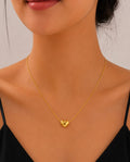 18K Gold Plated Stainless Steel Dainty Love Necklace