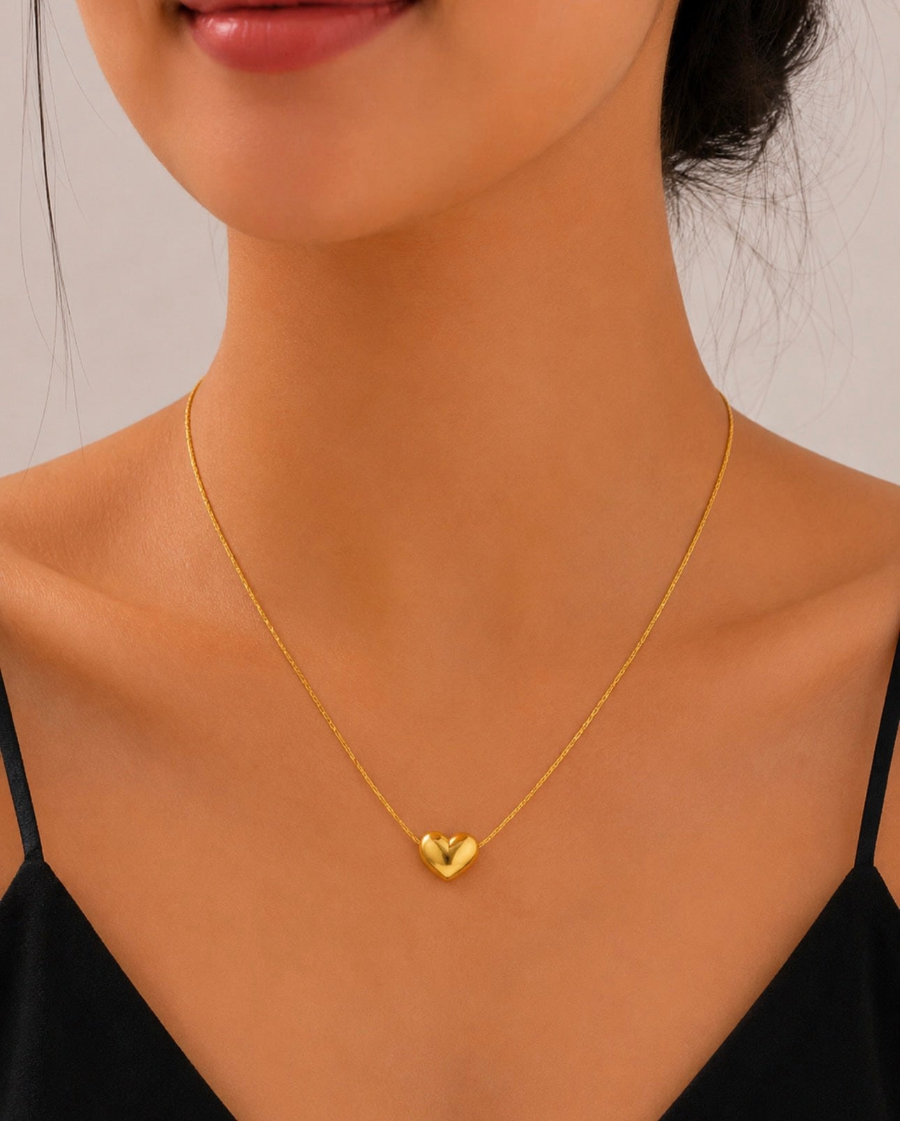 18K Gold Plated Stainless Steel Dainty Love Necklace