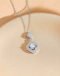 Fashion Geometric CZ Pendant Necklace