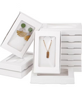Paper Clear Window Jewelry Boxes with Lining Card