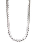 Stainless Steel Silver Retro Link Chain Necklace