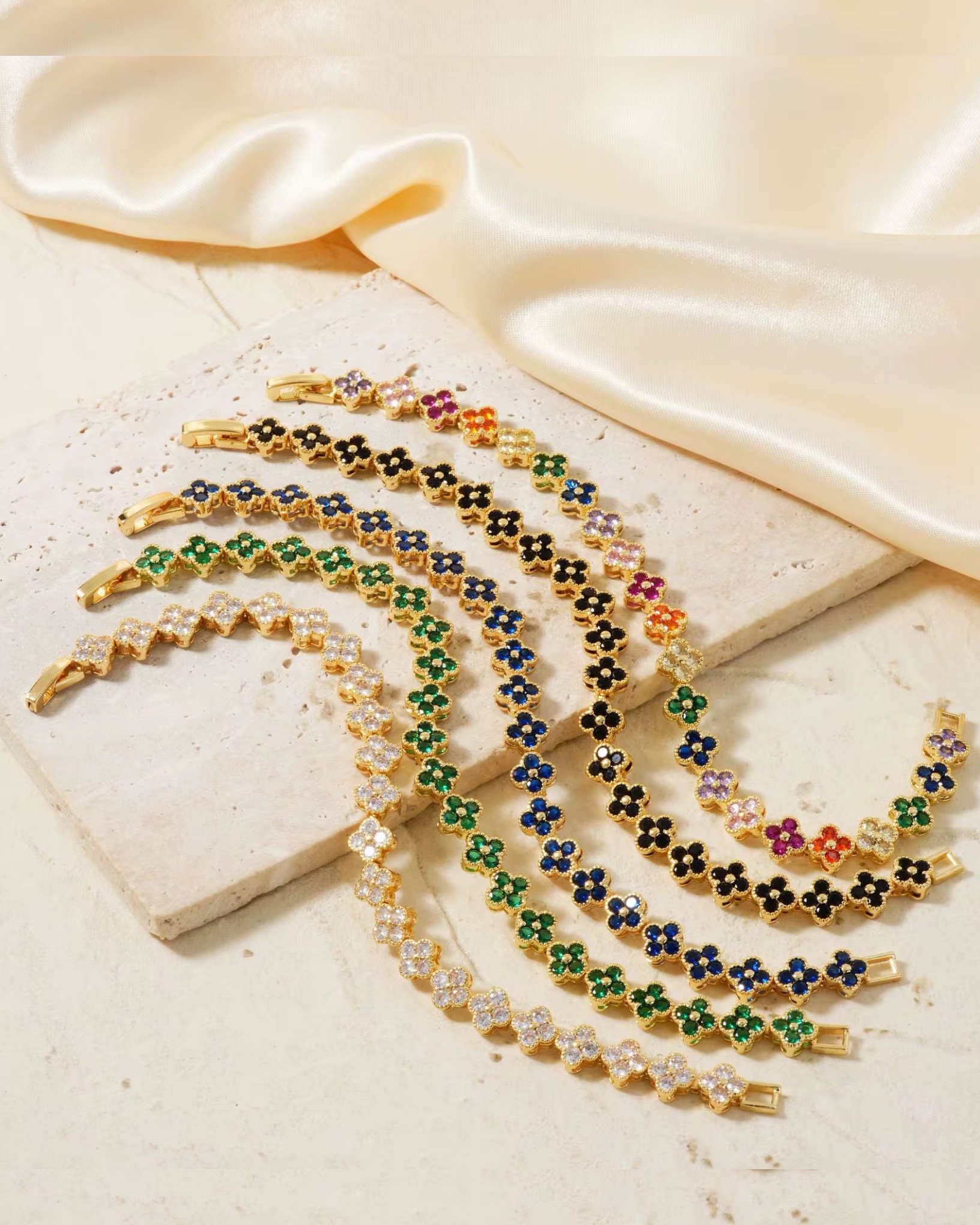 photo-output-1-5 Luxury CZ Gold-Plated Clover - Image 1