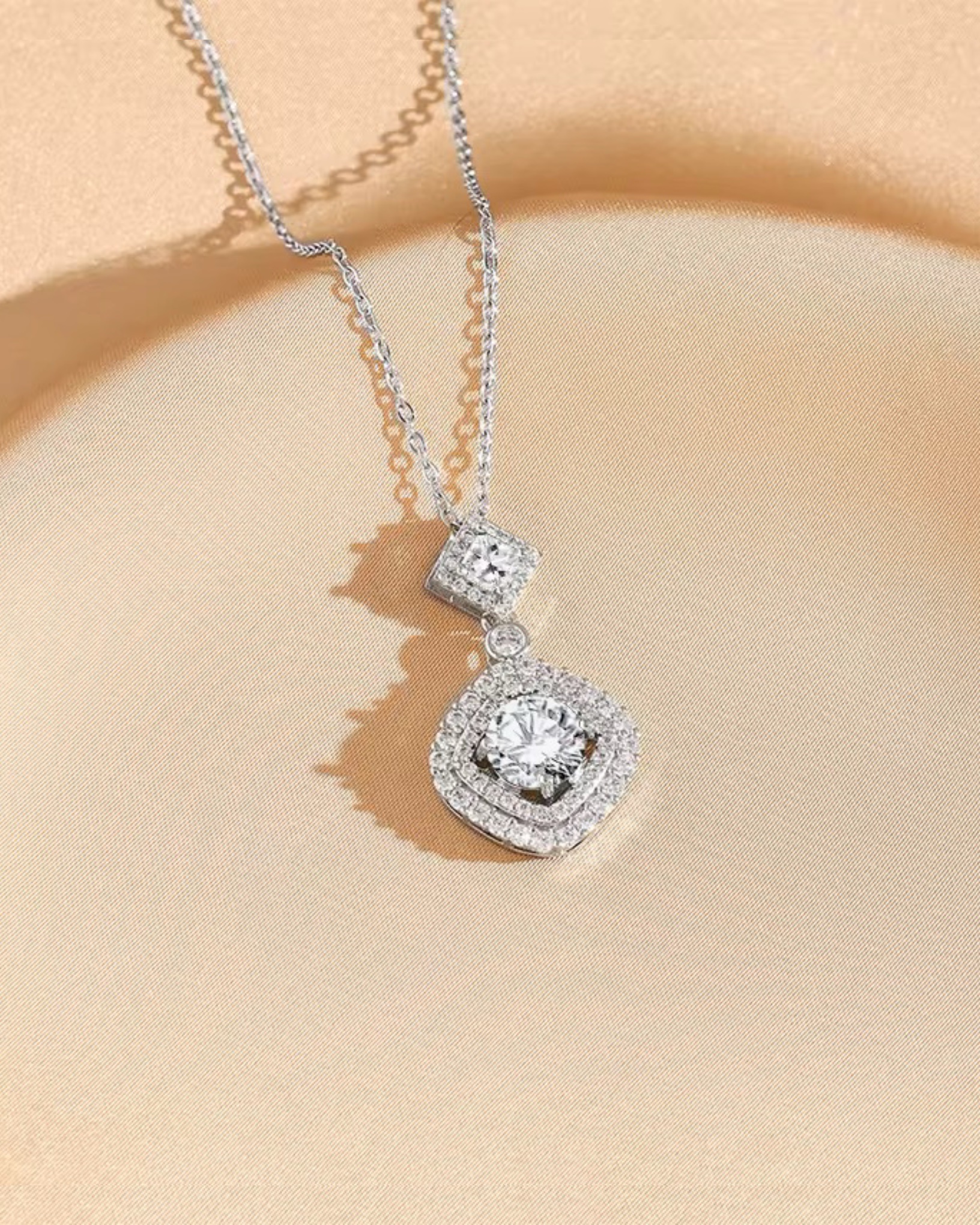 photo-output-1-11 Fashion Geometric CZ Pendant Necklace - Image 1