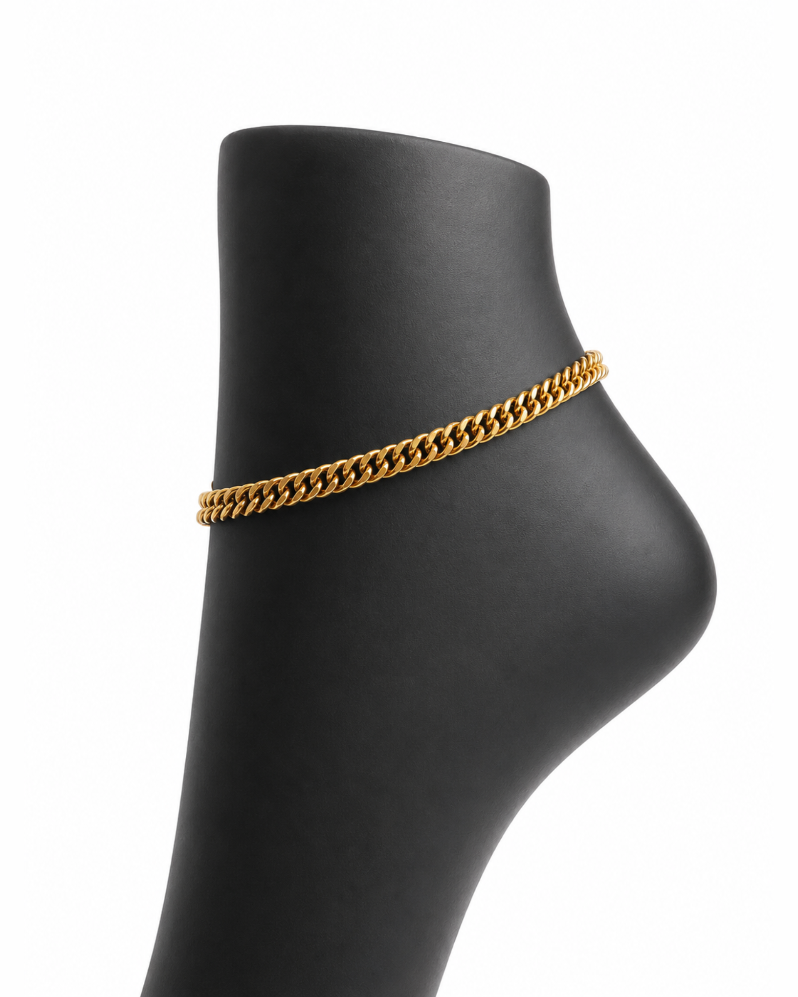 photo-output-57 Stainless Steel Curb Anklet - Image 1