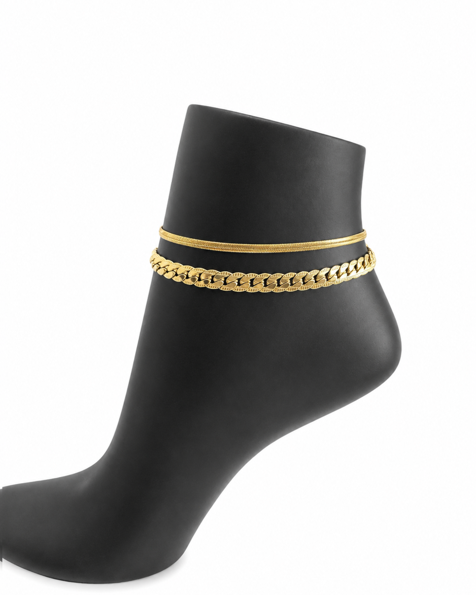 photo-output-67 Stainless Steel Set2GC Anklets - Image 1