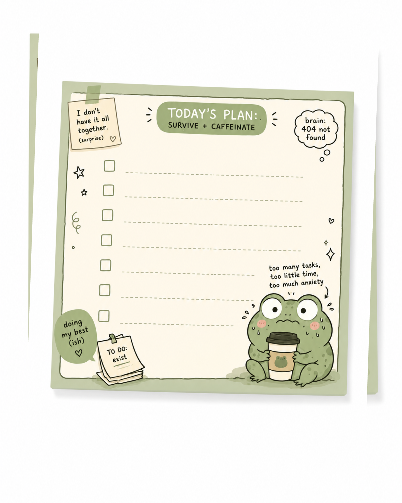 photo-output-84 Frog To-Do List Pad - Image 1